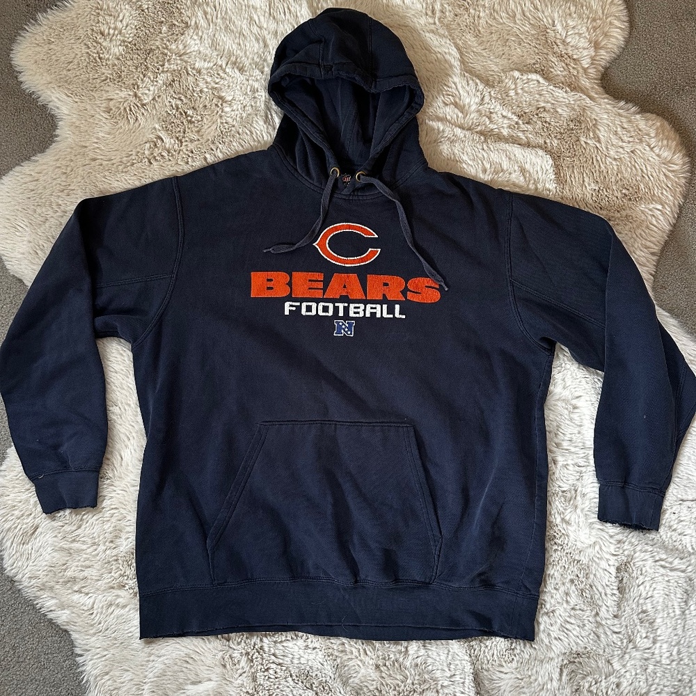 Vintage Blue Chicago Bears Hoodie
